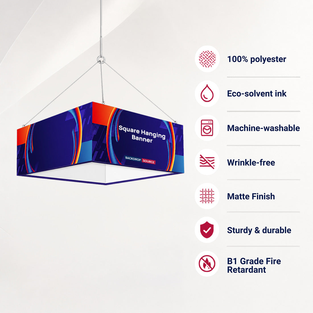 Banner sospeso quadrato Sky Tube
