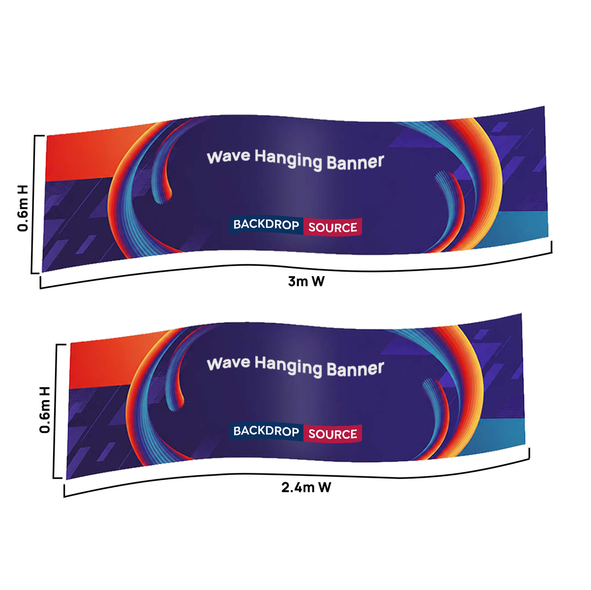 Banner sospeso Sky Tube Wave