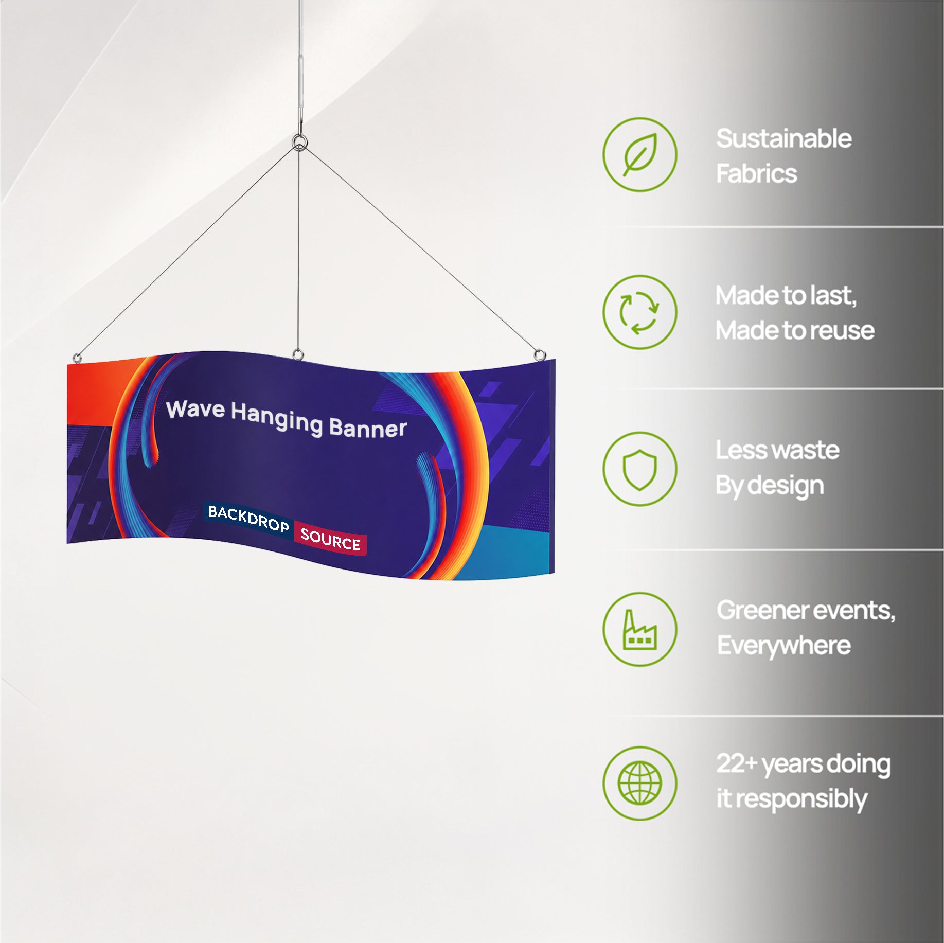 Sky Tube Wave Hanging Banner