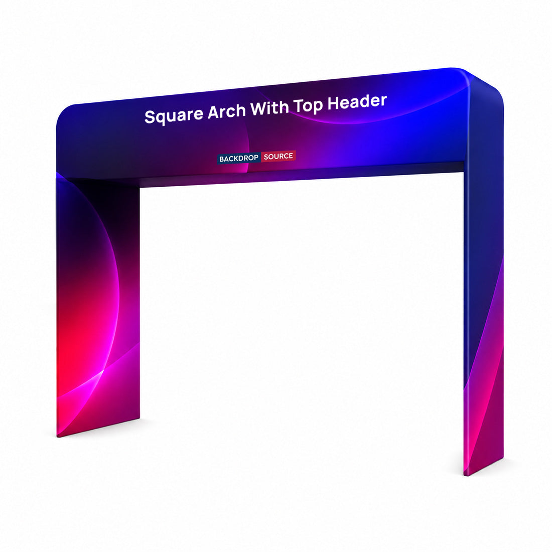 Square Fabric Arch Entrance with Top Header