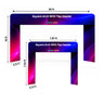 Square Fabric Arch Entrance with Top Header