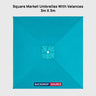 Square Market Umbrellas With Valances  – 3m x 3m