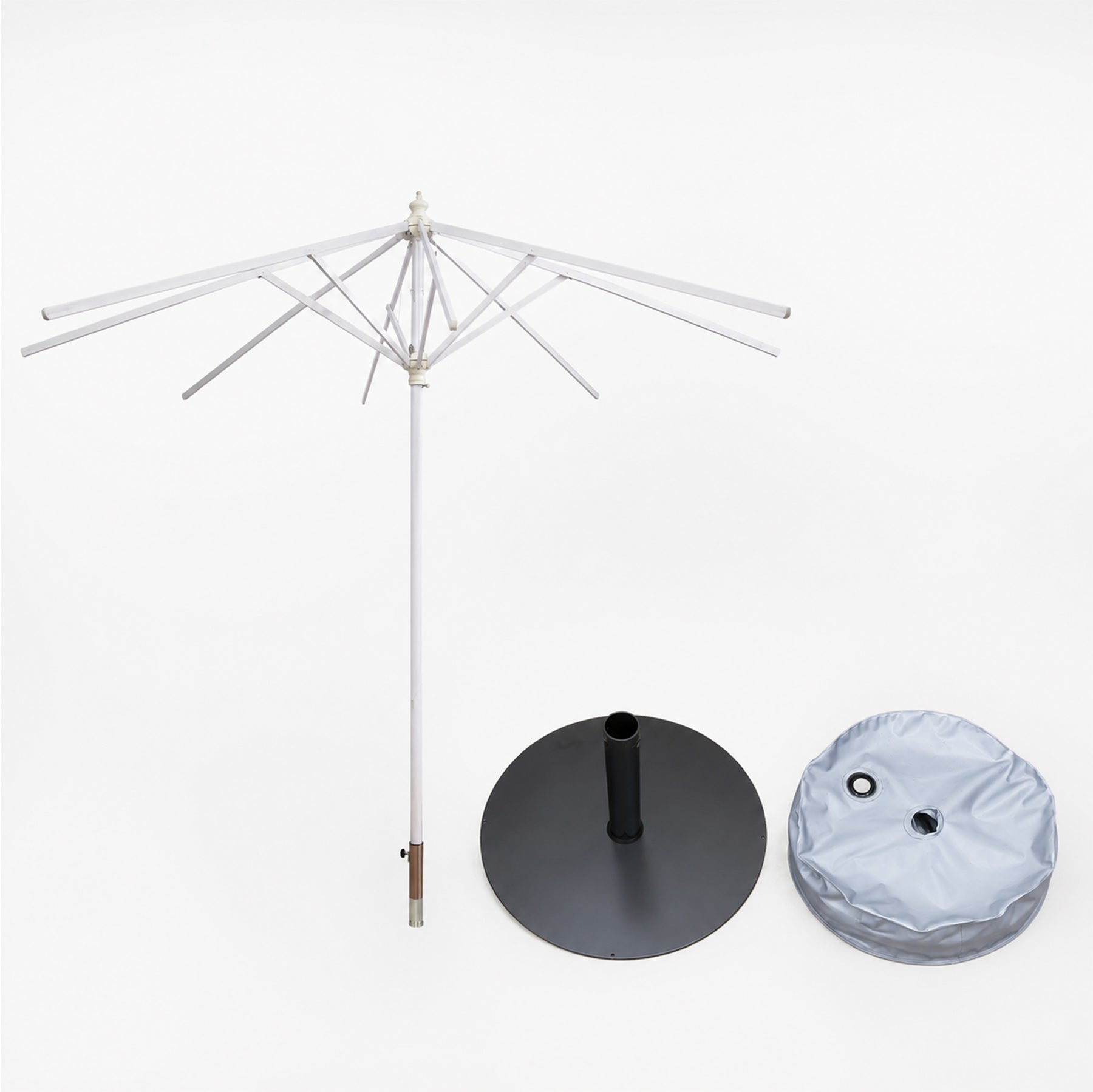 Square Market Umbrellas With Valances  – 3m x 3m