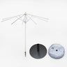 Square Market Umbrellas With Valances  – 3m x 3m