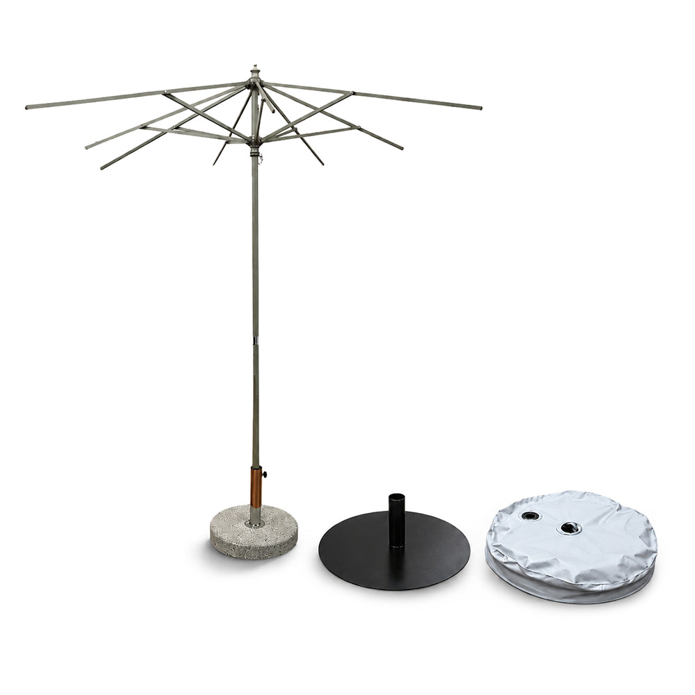 Ombrellone quadrato da patio con balze – 2m x 2m