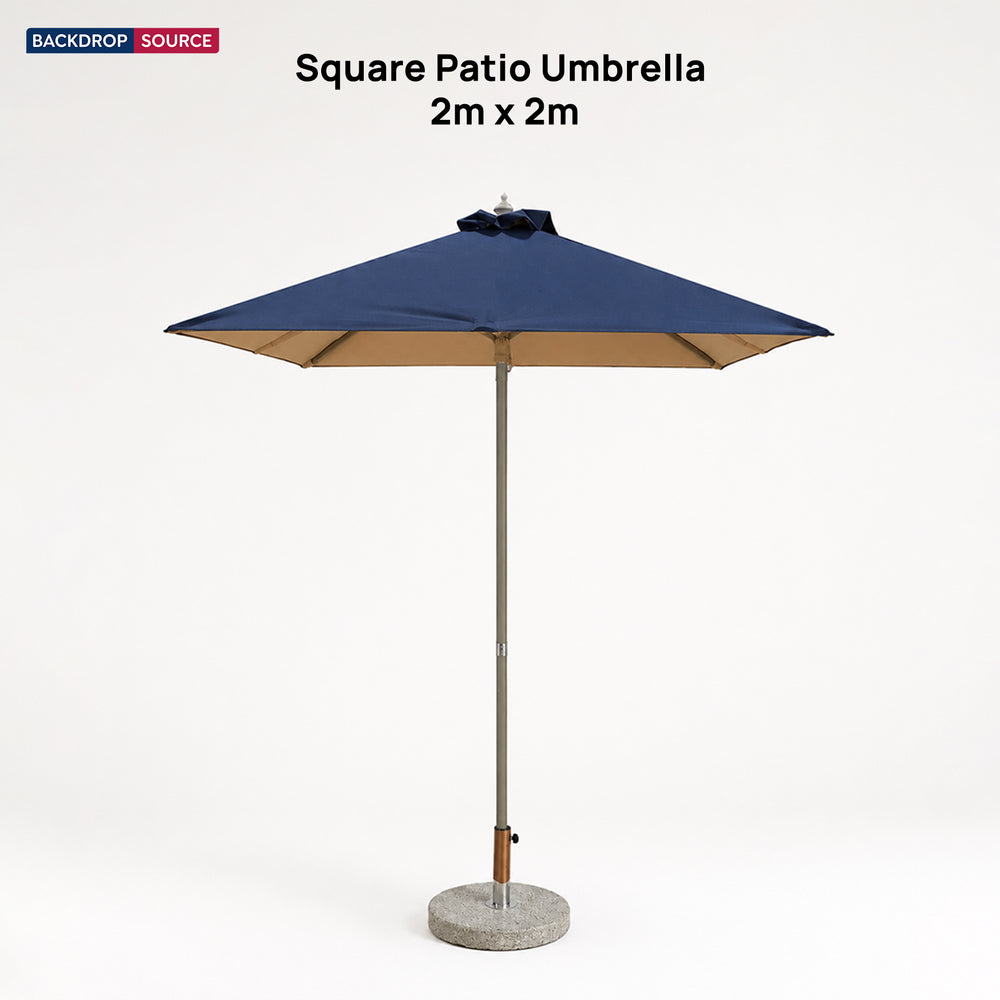 Ombrellone quadrato da patio – 2m x 2m