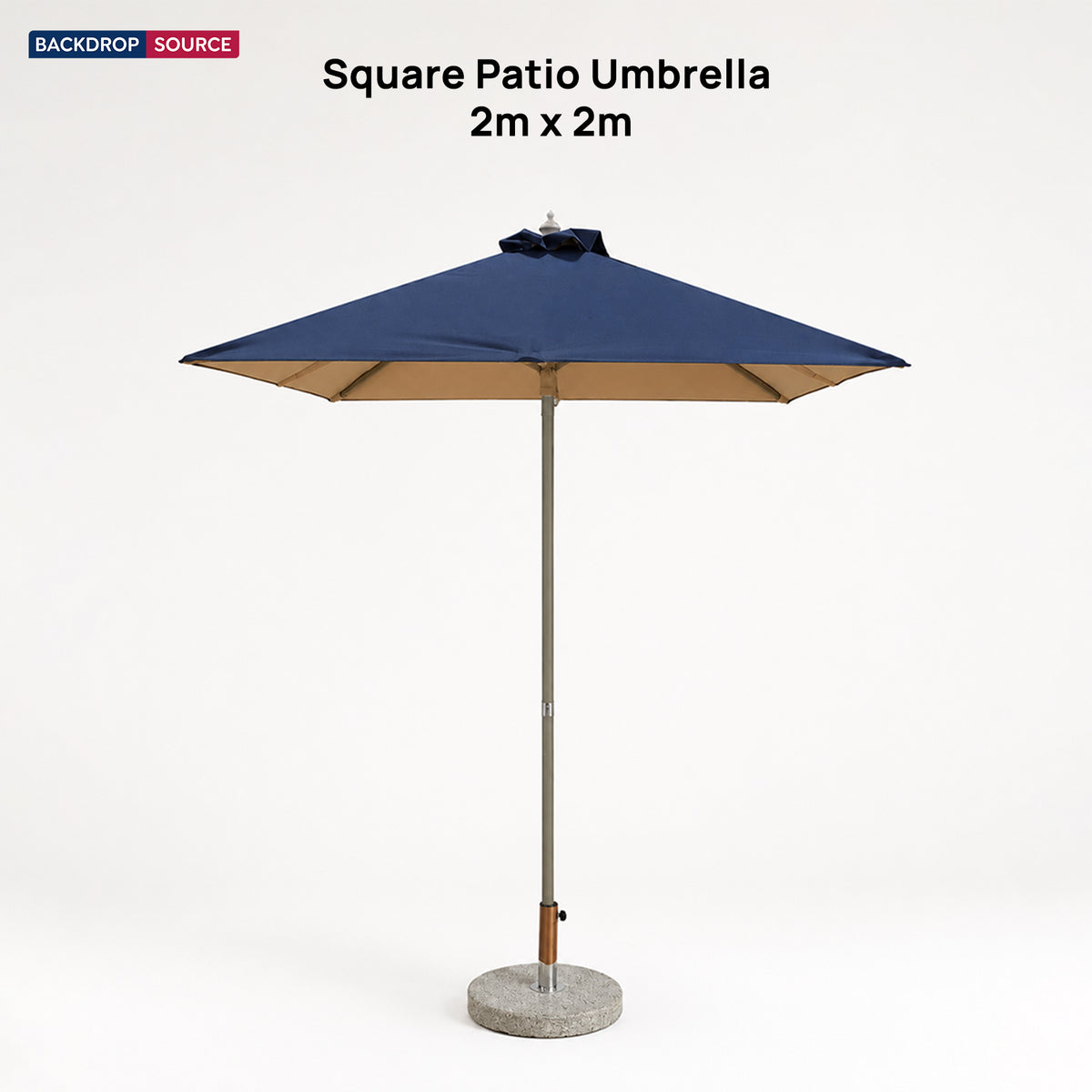 Ombrellone quadrato da patio – 2m x 2m
