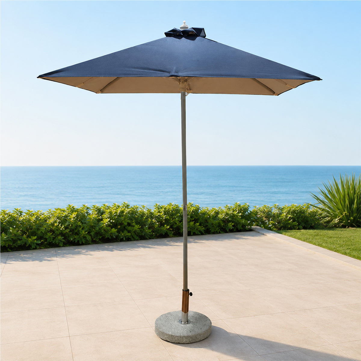 Ombrellone quadrato da patio – 2m x 2m