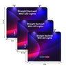Premium Straight Fabric Wall with LED Spotlights