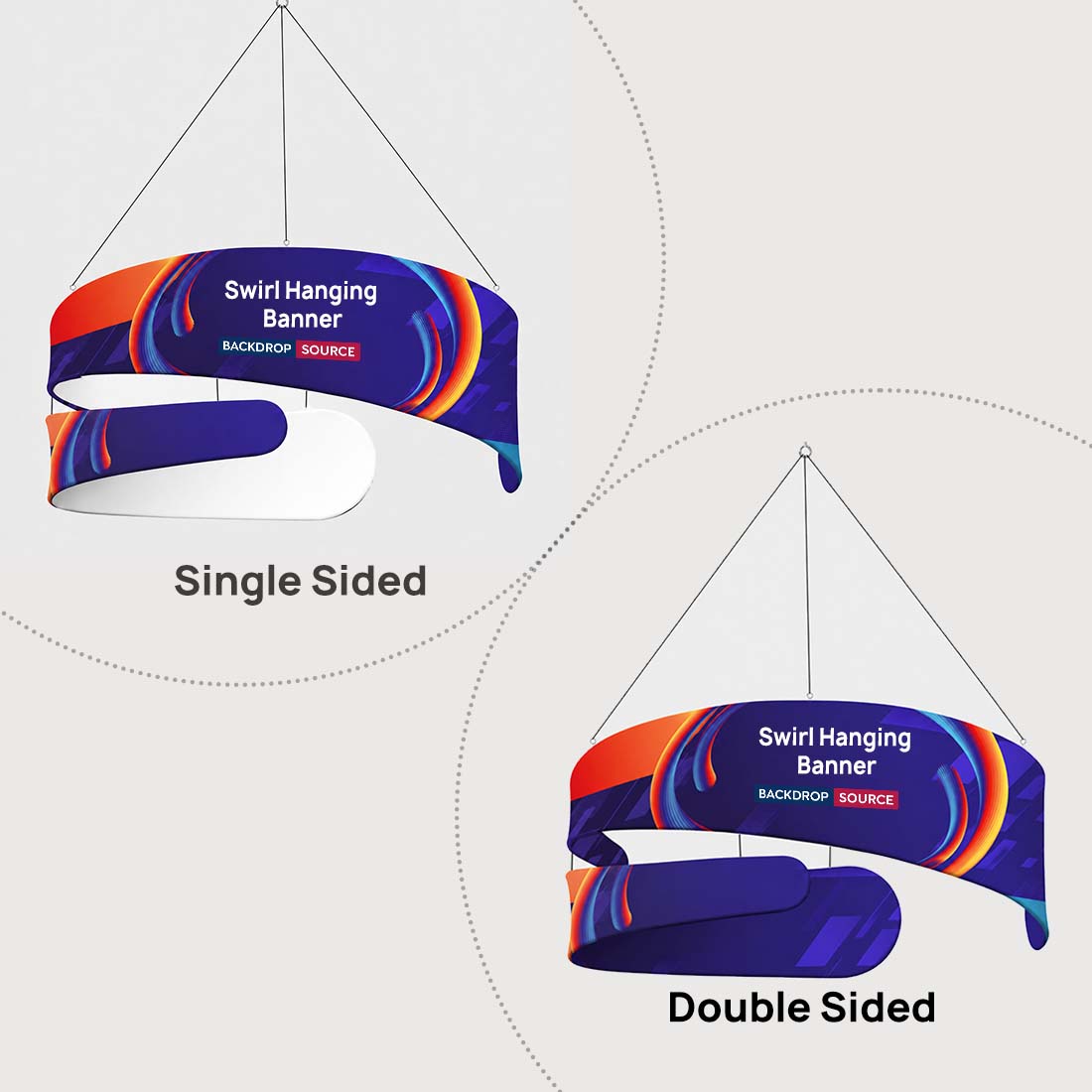 Swirl Hanging Banner