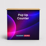 Banco espositivo pop-up in tessuto da tavolo (per esposizioni su podio e stand)