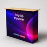 Banco espositivo pop-up in tessuto da tavolo (per esposizioni su podio e stand)