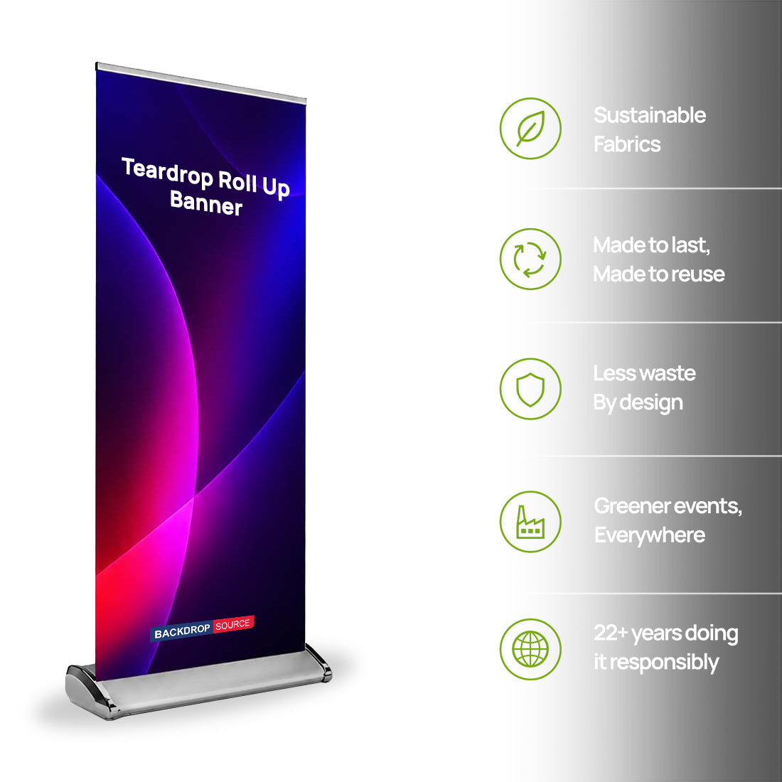 Banner roll-up a goccia