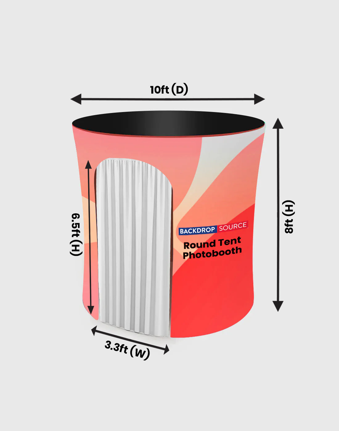 Round Enclosure Photo Booth Tent