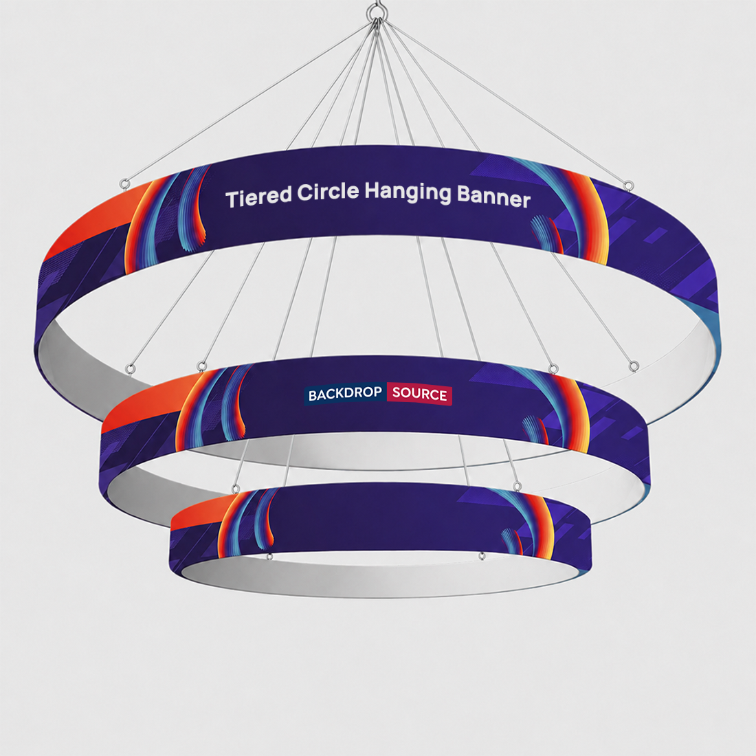 Tiered Circle Hanging Banner