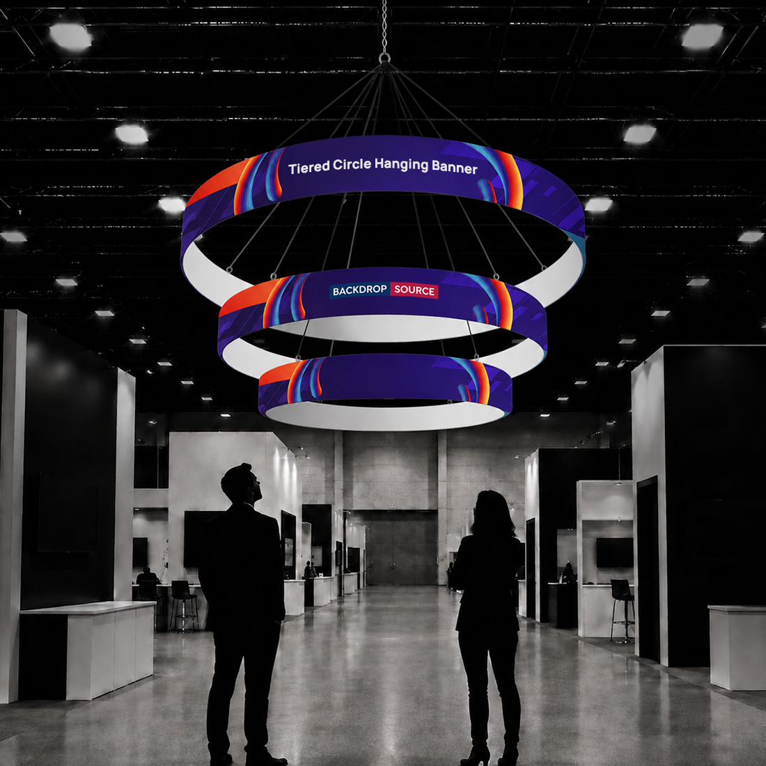 Tiered Circle Hanging Banner