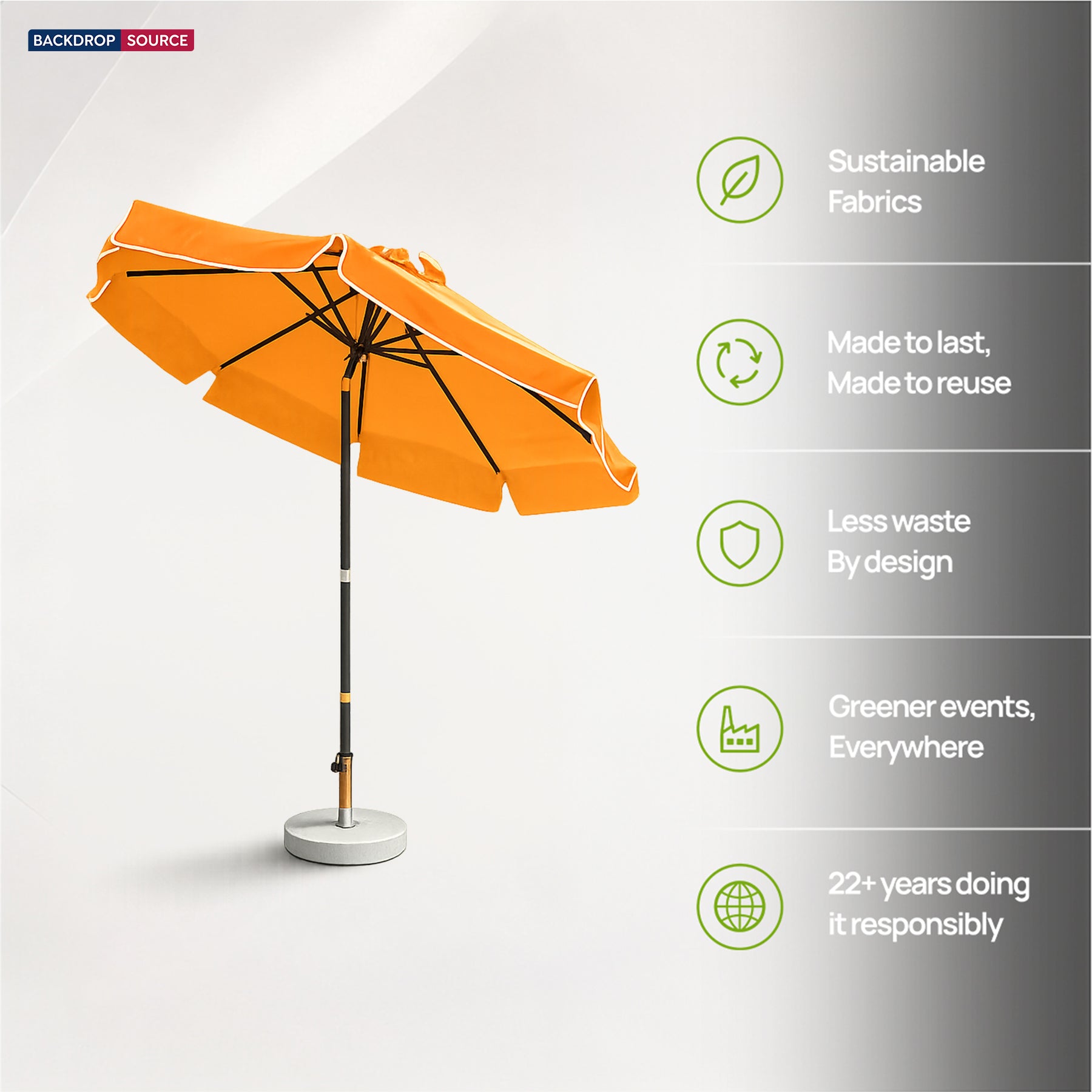 Ombrelloni da patio inclinabili con volant – 2,7m x 2,7m