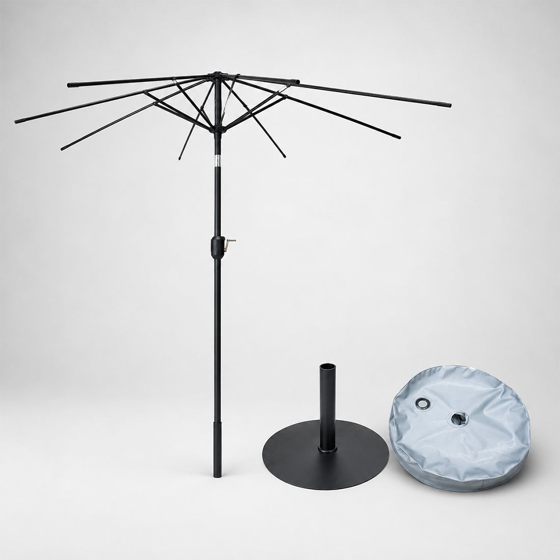 Tilting Patio Umbrellas With Valances (Iron Frame) – 2.7m x 2.7m