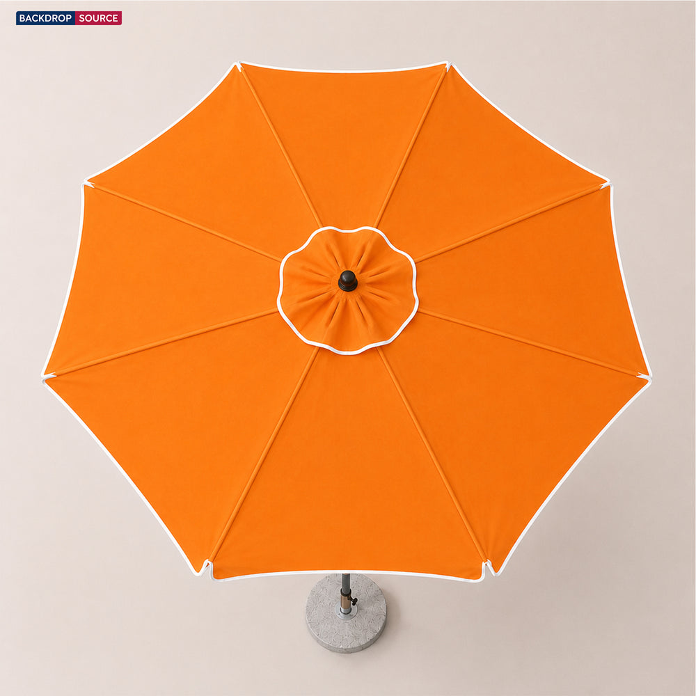 Ombrelloni da patio inclinabili con volant – 2,7m x 2,7m