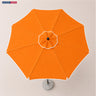 Ombrelloni da patio inclinabili con volant – 2,7m x 2,7m