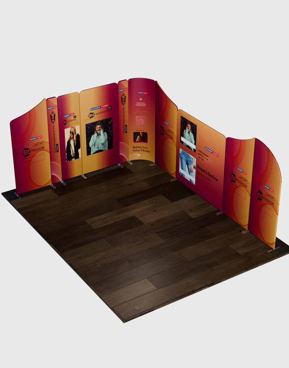 Display Stand Magnetico in Tessuto - Modello 5 (5m x 5m)