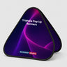 Banner pop-up triangolari in tessuto (stampa fronte-retro)