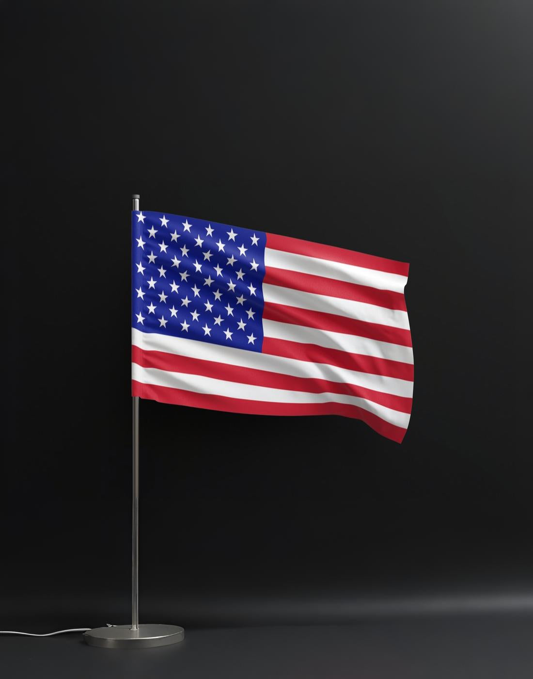 Bandiera a piuma dritta