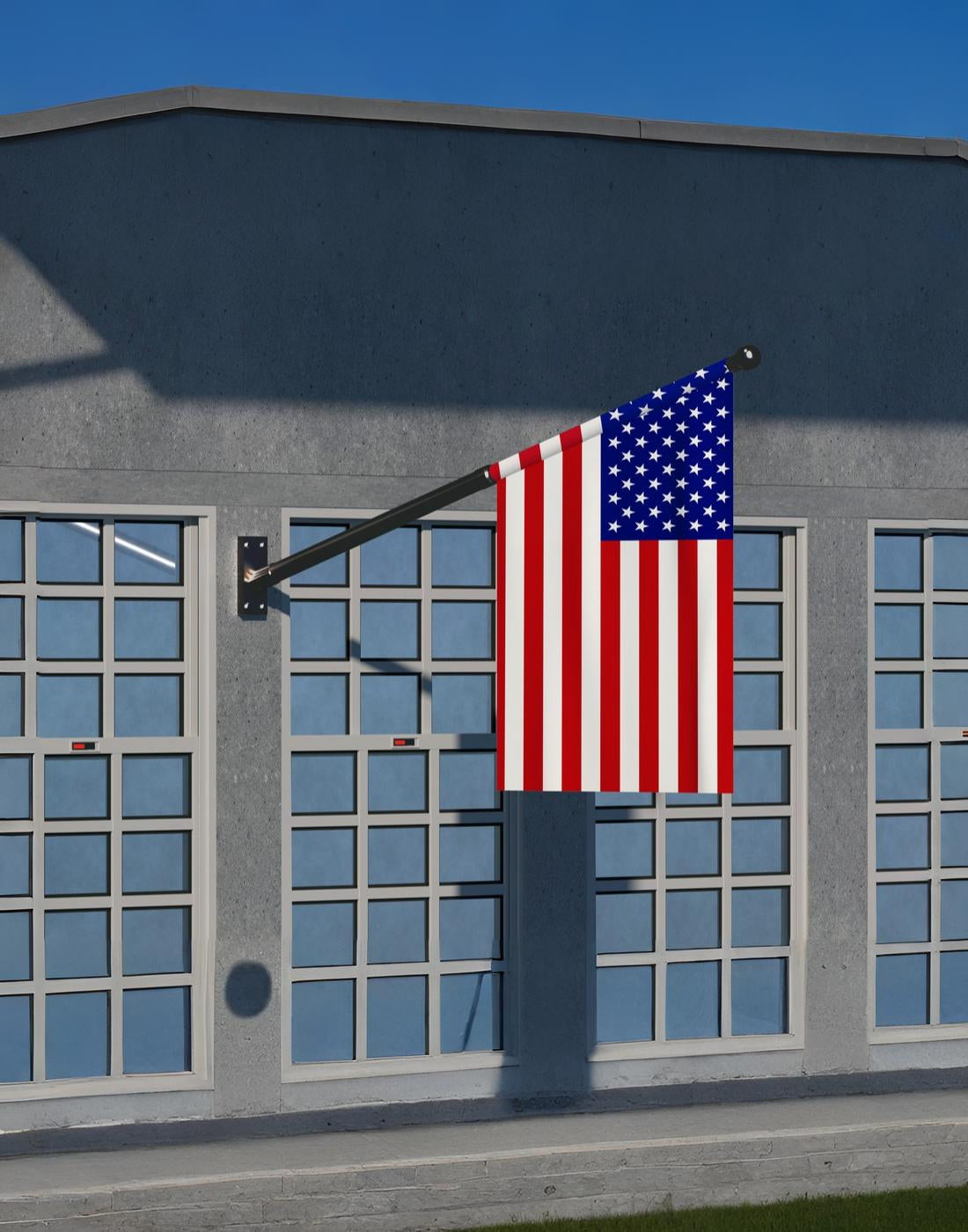 Bandiera a piuma dritta