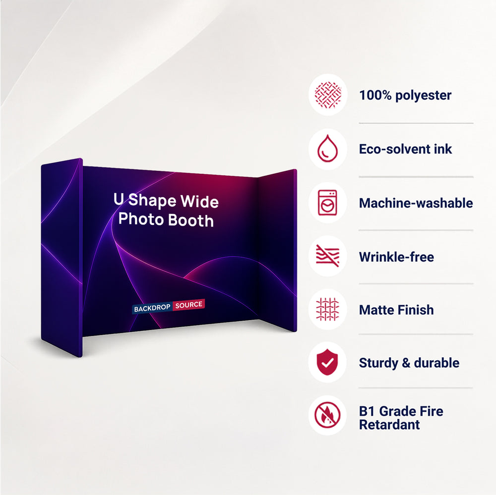U Shape Wide Photo Booth