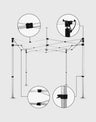Lighted Canopy Tent Frame