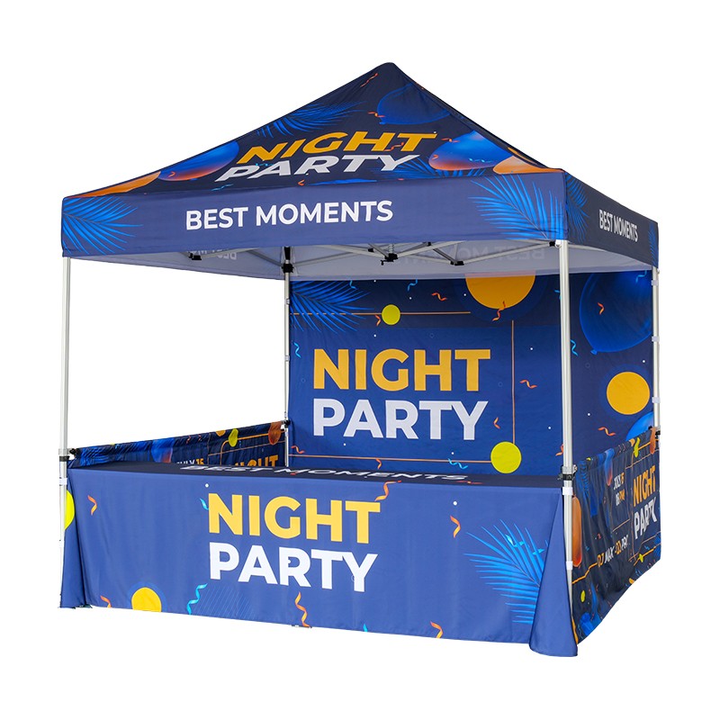 10ft x 10ft Custom Event Tent with Folding Counter Table