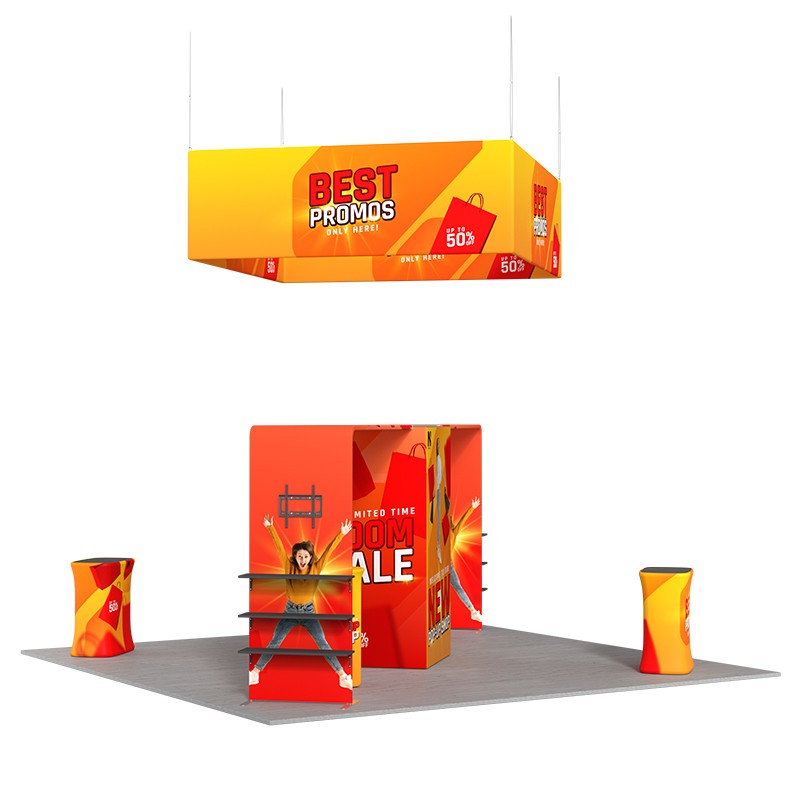 Modular Booth Kits 20ft x 20ft - Model 08