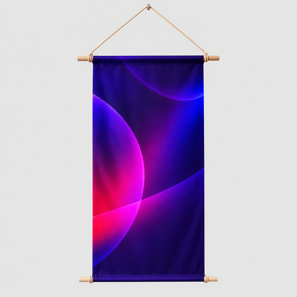Hanging Wooden Poles Banner