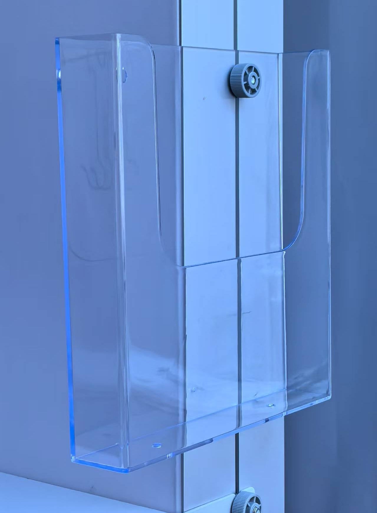 Parete multimediale con fondale in tessuto teso dritto