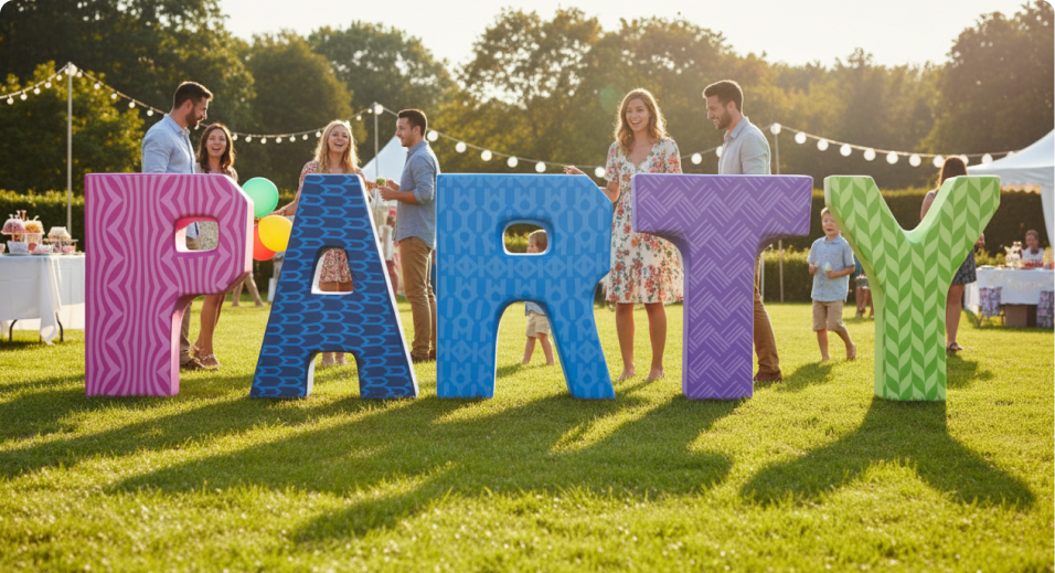Freestanding 3D Words & Phrases Display Stand