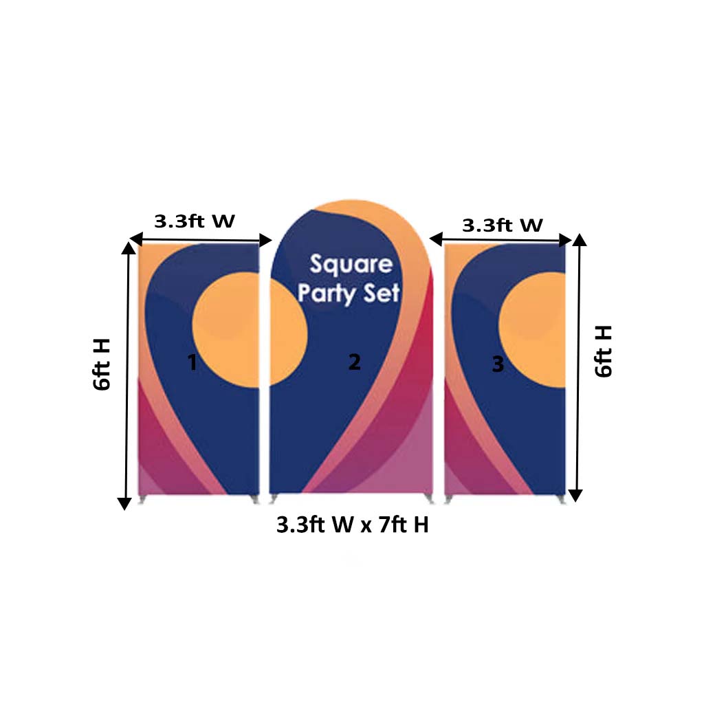 Set multimediali per feste a tema con design personalizzato per compleanni/eventi/matrimoni - Modello 3