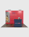 Kit espositivo 3 in 1 Popup Exhibit Pro dritto da 3 m x 3 m con luci Illume