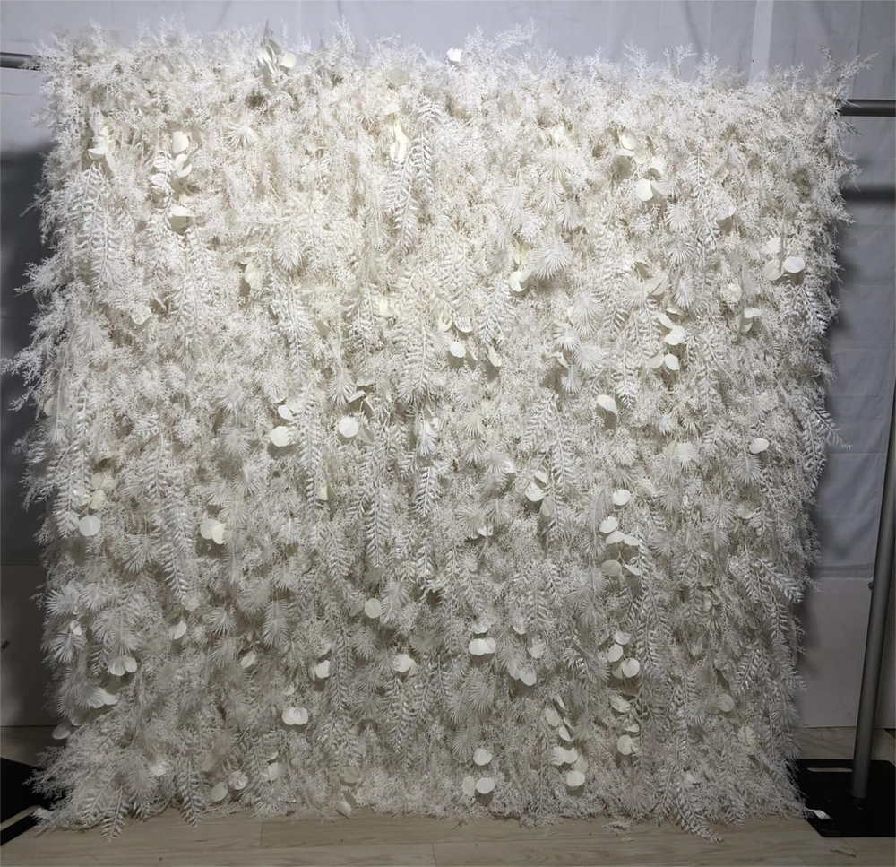 Sfondo artificiale da parete floreale per eventi – Stile 18