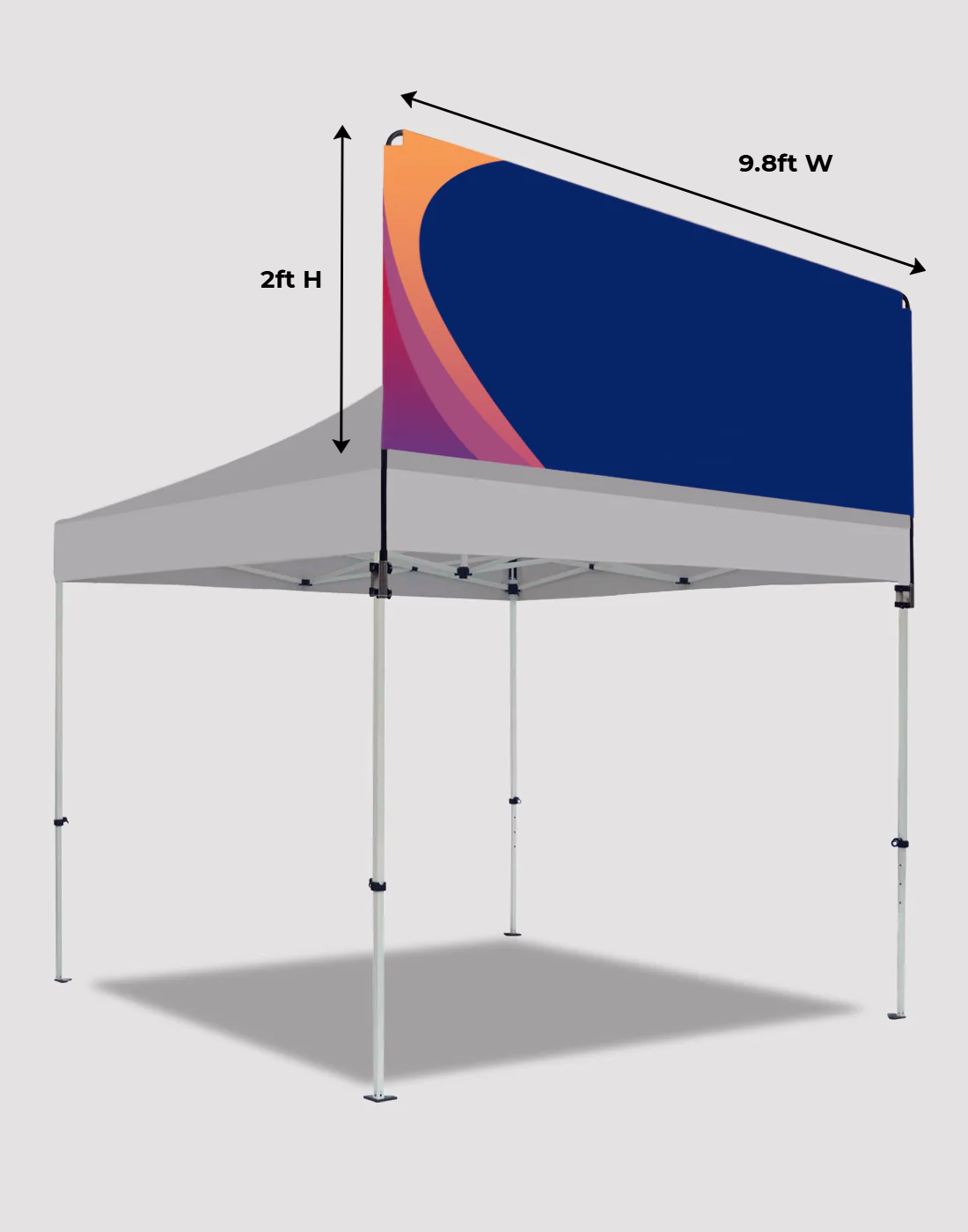 Tenda a baldacchino - Banner pubblicitario