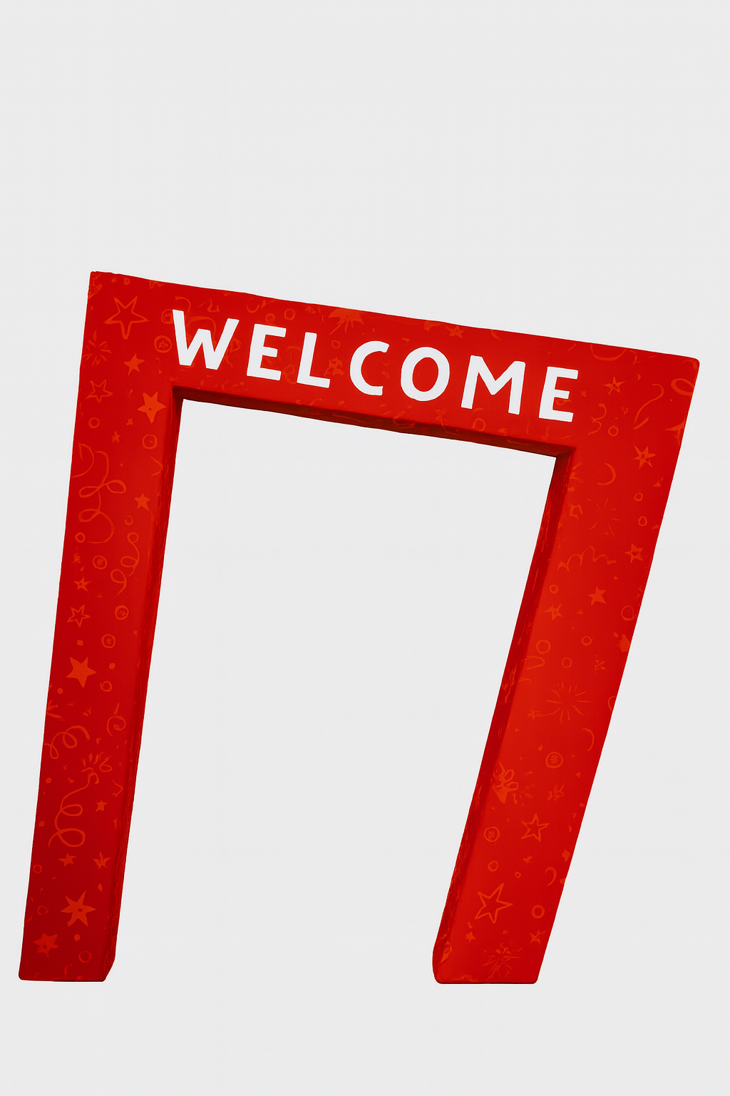 3D Slanted Arch Display Wall