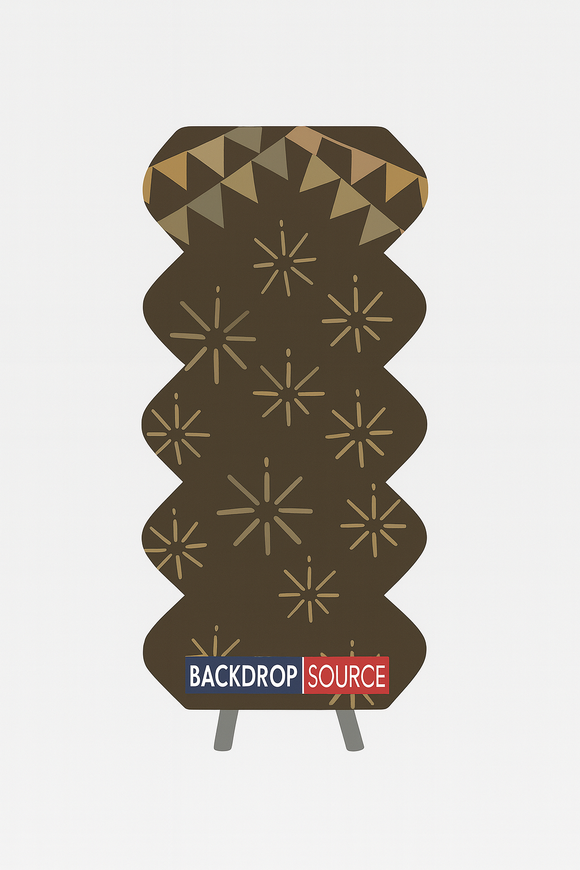 Parete multimediale con fondale in tessuto teso dritto