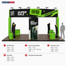 Kit stand modulare 6m x 6m - Modello 11
