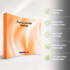 Parete multimediale in velcro curva pop-up