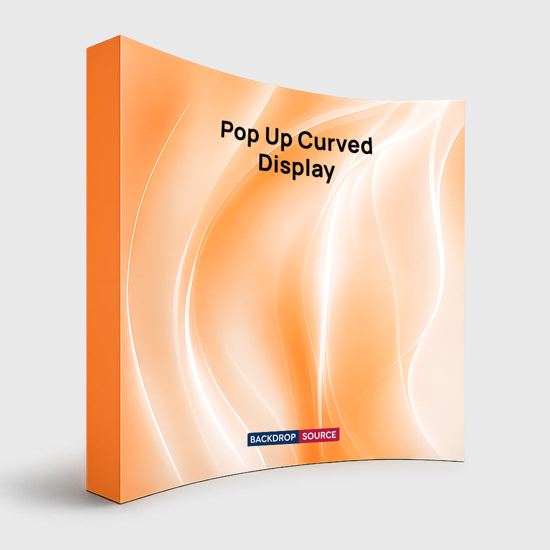 Parete multimediale in velcro curva pop-up