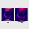 Fabric Pop Up Curved Velcro Media Wall
