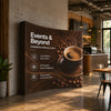 Fabric Pop Up Curved Velcro Media Wall