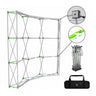 Fabric Pop Up Curved Velcro Media Wall