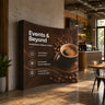 Parete grafica curva in tessuto con velcro pop-up