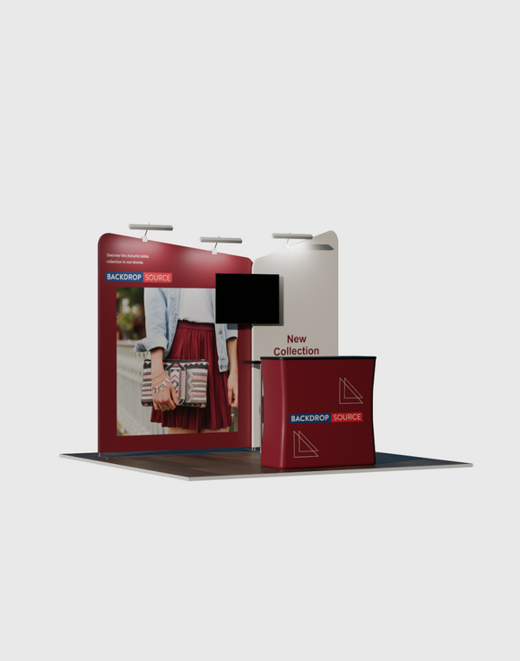 Kit espositivo inclinato per stand larghi 10 piedi