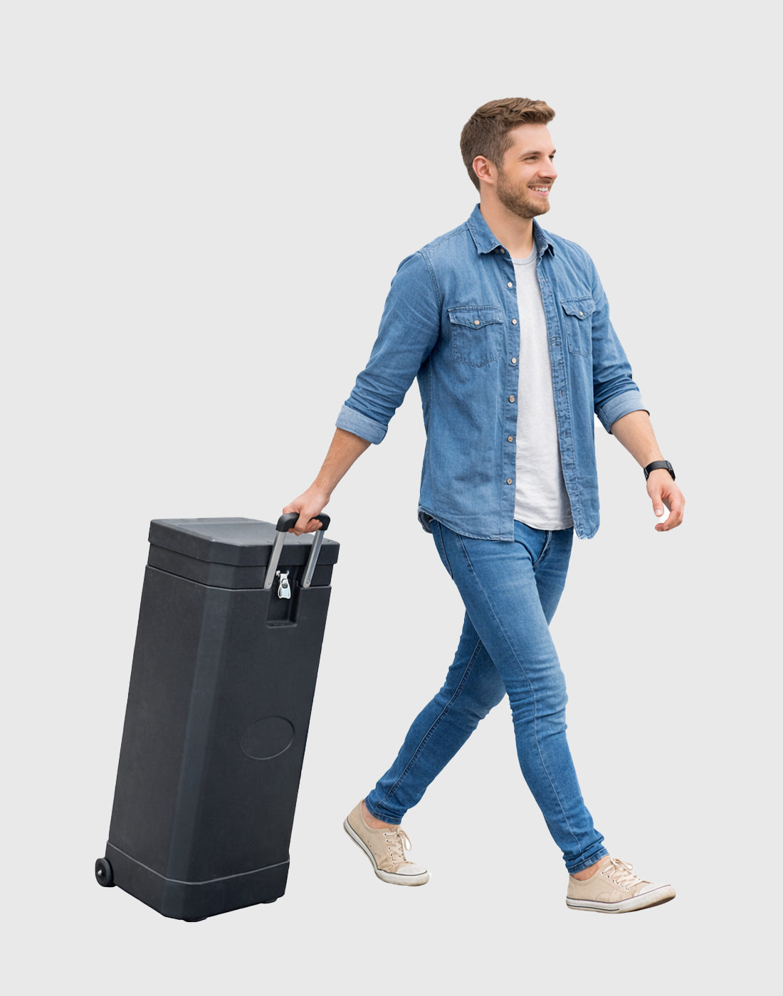 Custodia rigida in plastica per il trasporto - Contiene kit da 10 piedi